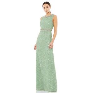 MAC DUGGAL Sequin Column Gown STYLE #10839 Mint size 10 NWT